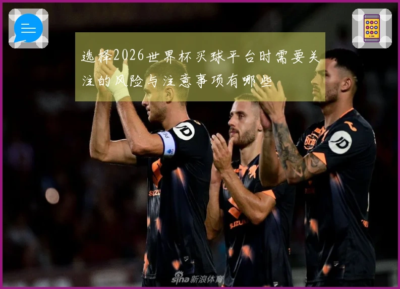 选择2026世界杯买球平台时需要关注的风险与注意事项有哪些