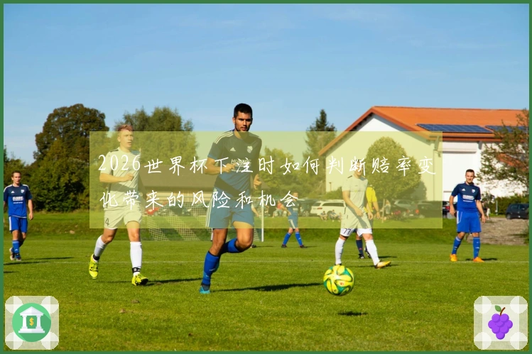 2026世界杯下注时如何判断赔率变化带来的风险和机会