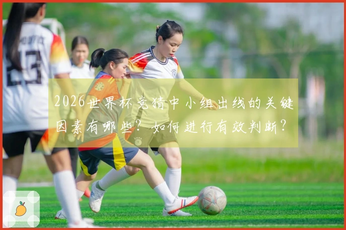 2026世界杯竞猜中小组出线的关键因素有哪些？如何进行有效判断？